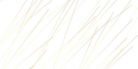 Obraz premium Abstract background vector golden lines chaotic. Golden lines on White paper. Line wavy abstract vector technology line pattern background.