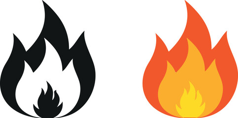 Fire flame Vector Art, Icons, and Graphics