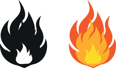 Fire flame Vector Art, Icons, and Graphics