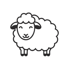 vector illustration of sheep