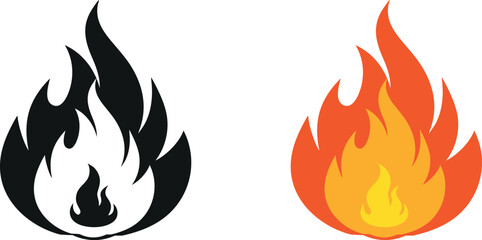 Fire flame Vector Art, Icons, and Graphics