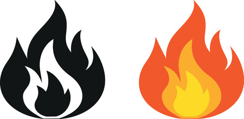 Fire flame Vector Art, Icons, and Graphics