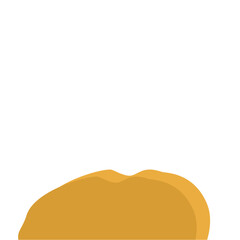 Flat Style Desert Rocks Illustration