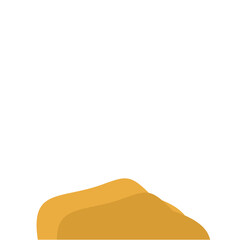 Flat Style Desert Rocks Illustration