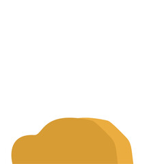 Flat Style Desert Rocks Illustration