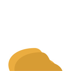 Flat Style Desert Rocks Illustration