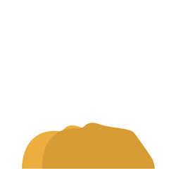 Flat Style Desert Rocks Illustration