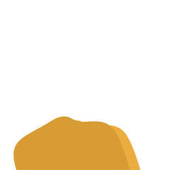 Flat Style Desert Rocks Illustration