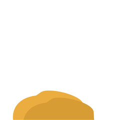 Flat Style Desert Rocks Illustration