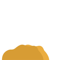 Flat Style Desert Rocks Illustration