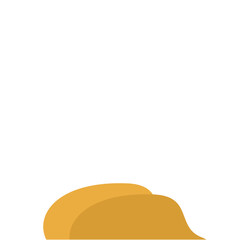 Flat Style Desert Rocks Illustration