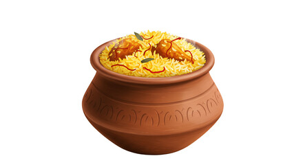 Traditional clay pot filled with vibrant golden substance showcasing craftsmanship and culinary heritage