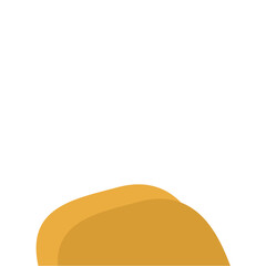 Flat Style Desert Rocks Illustration