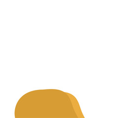 Flat Style Desert Rocks Illustration