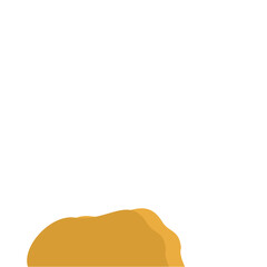 Flat Style Desert Rocks Illustration