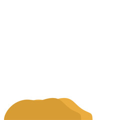 Obraz premium Flat Style Desert Rocks Illustration