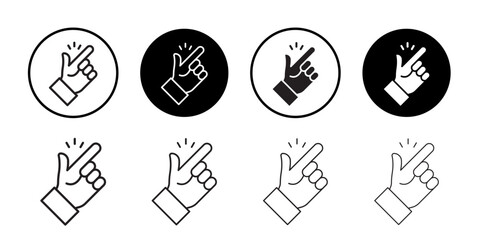 Easy icon outline collection or set in black and white
