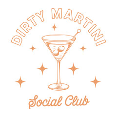 Dirty Martini Social Club Retro Rendezvous Under the Sparkling Stars for Savory Spirits and Timeless Company