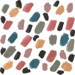 Colorful Abstract Brushstroke Pattern watercolor