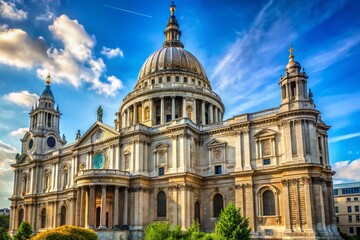 Stunning Exterior of St Pauls Cathedral in London A Testament to Architectural Grandeur