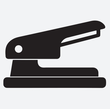recommend clip art: hole punch silhouette vector art illustration, black hole puncher, stapler silhouette