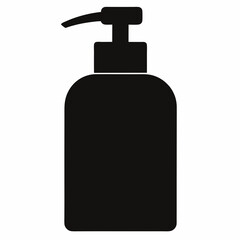 black plastic bottle