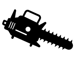 Chainsaw Silhouette Vector Design, Chainsaw SVG, Chainsaw Icon