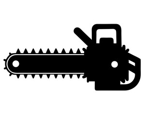 Chainsaw Silhouette Vector Design, Chainsaw SVG, Chainsaw Icon
