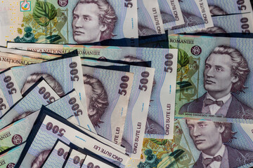 Romanian LEI Currency Banknote