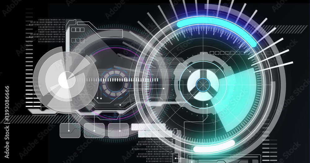 Poster image of scope scanning and data processing over digital screen