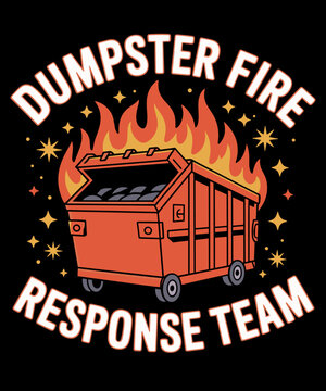 Dumpster Fire Response Funny Team Chaos Meme