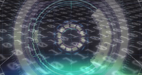 Image of scope scanning with glitch and binary coding