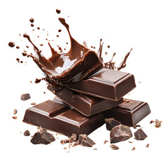 Delicious Dark Chocolate Splash and Pieces