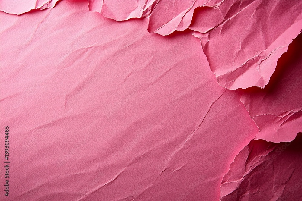 Poster Abstract Pink Paper Texture Background with Torn Edges for Creative Design and Graphic Projects Perfect for Backdrops : Generative AI