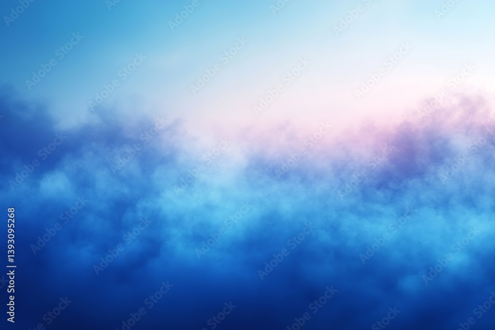 Poster abstract gradient of blue and white hues soft cloudlike texture calm and dreamy background : generat