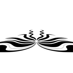 Abstract Black and White Pattern: Elegant Waves & Serpentine Forms