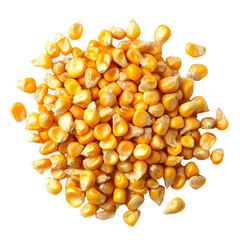 Golden Corn Kernels Close Up View
