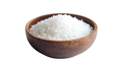 Bowl of Salt Isolated on Transparent Background