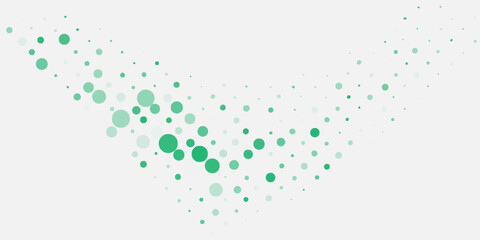 Light Blue, Green vector red banner with set of circles, dots. Donuts Background. Creative Design Template. Technological halftone illustration.