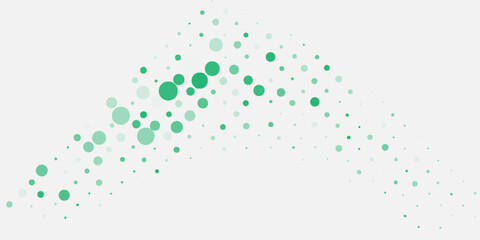 Light Blue, Green vector red banner with set of circles, dots. Donuts Background. Creative Design Template. Technological halftone illustration.