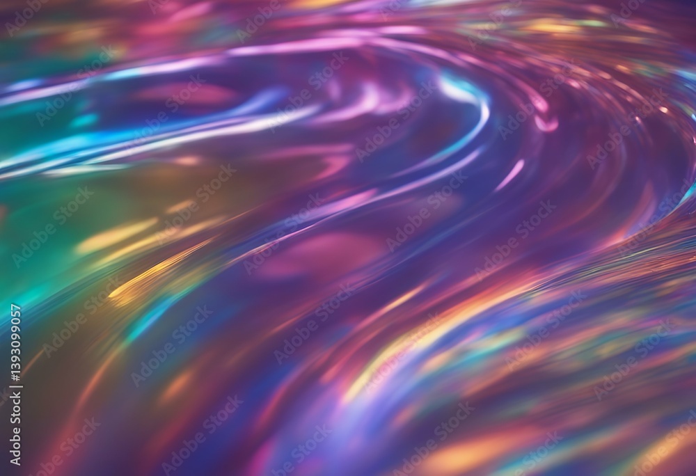 Poster iridescent background rainbow holographic abstract multicolored bright pattern colours space light w