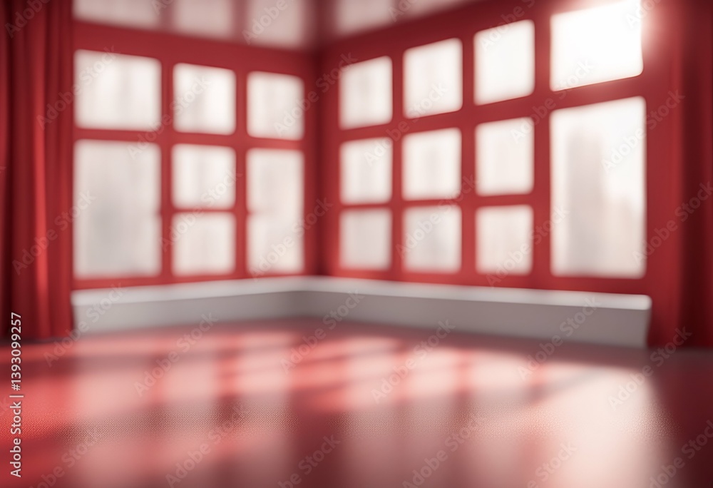 Aufkleber shadows backdrop background studio sunshine red product presentation window shadow display stage sho