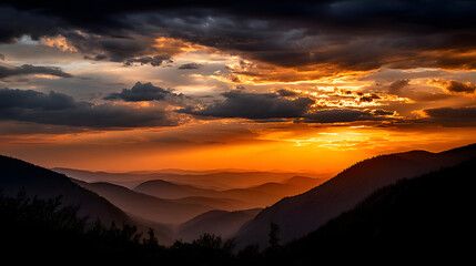 A towering lighthouse at dusk, casting a long, warm shadow over the quiet beach as the sun dips below the horizon.