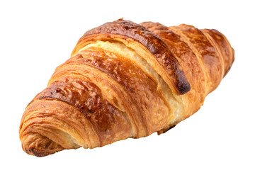 Golden Brown Freshly Baked Croissant for Breakfast.
