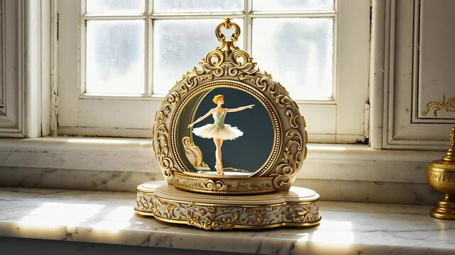 Music box with ballerina.
