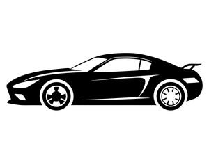 Sports Car Silhouette Vector Design, Sports Car SVG, Sports Car Icon