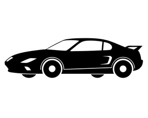 Sports Car Silhouette Vector Design, Sports Car SVG, Sports Car Icon