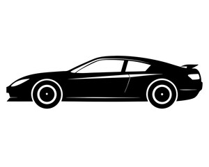 Sports Car Silhouette Vector Design, Sports Car SVG, Sports Car Icon