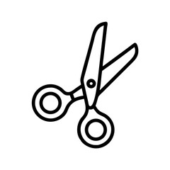 Fototapeta premium Scissors Icon for Creativity and Crafting Topics