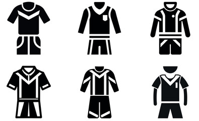 Vector Illustration of Various Sport Outfits